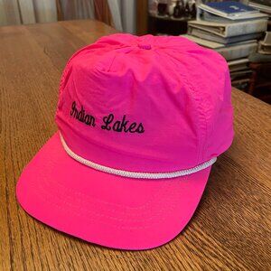 Women's Indian Lakes Golf Course Boise Idaho Pink Roped Baseball Hat Cap